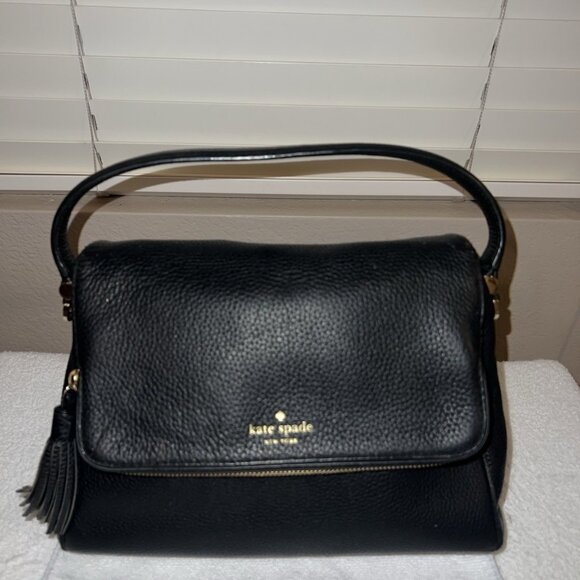 KATE SPADE Chester Street Miri Black Leather Crossbody / Shoulder Bag - Picture 9 of 10